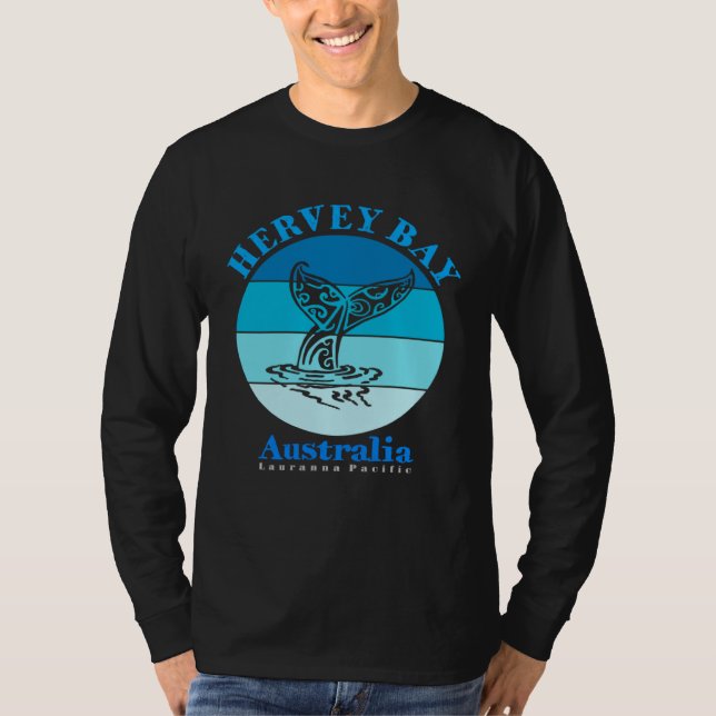 Camiseta Cauda de Baleia Hervey Baía Austrália Oceano (Frente)