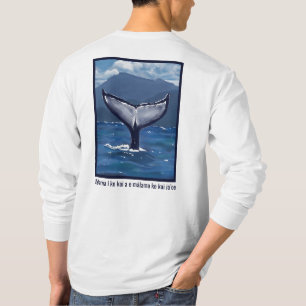 Camiseta Cauda de Baleia Jubarte Citação Havaiana