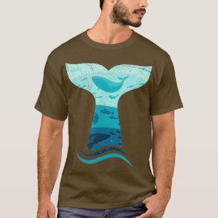 Camiseta Cauda de Baleia no Oceano Orca de Ondas