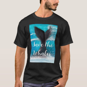 Camiseta Cauda de uma baleia - Salve as baleias