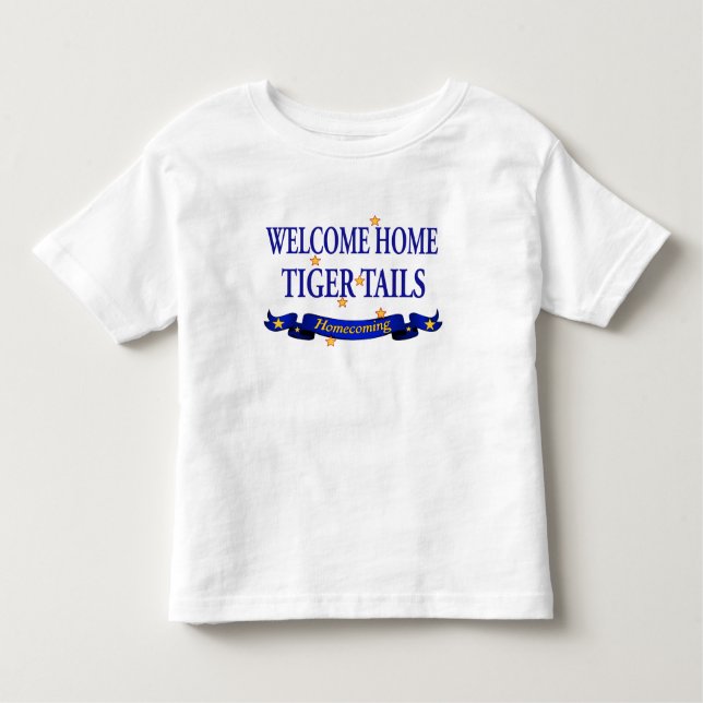 Camiseta Caudas Home bem-vindas do tigre (Frente)