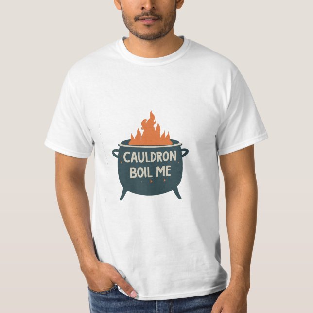 Camiseta Cauldron me ferve em uma aventura balnear em magia (Frente)