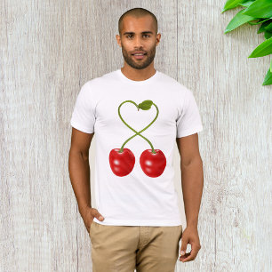 Camiseta Caule de Cereja em Forma de Coração