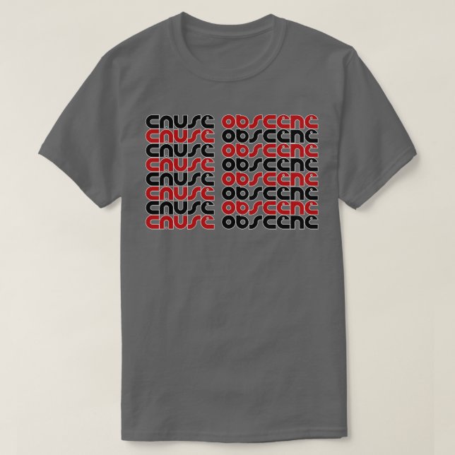 Camiseta Causa 2 Obscenidade (Frente do Design)
