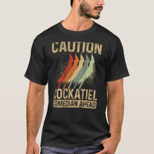Camiseta Causa Cockatiel Comedian à frente com impressão de