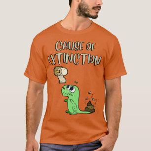 Camiseta Causa Da Extinção Dos Dinossauros