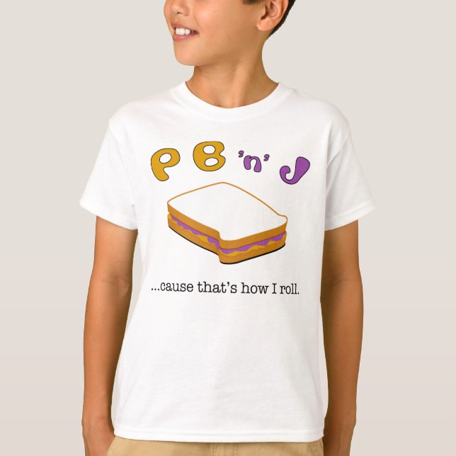 Camiseta Causa de PBJ… que é como eu rolo. T da campainha (Frente)