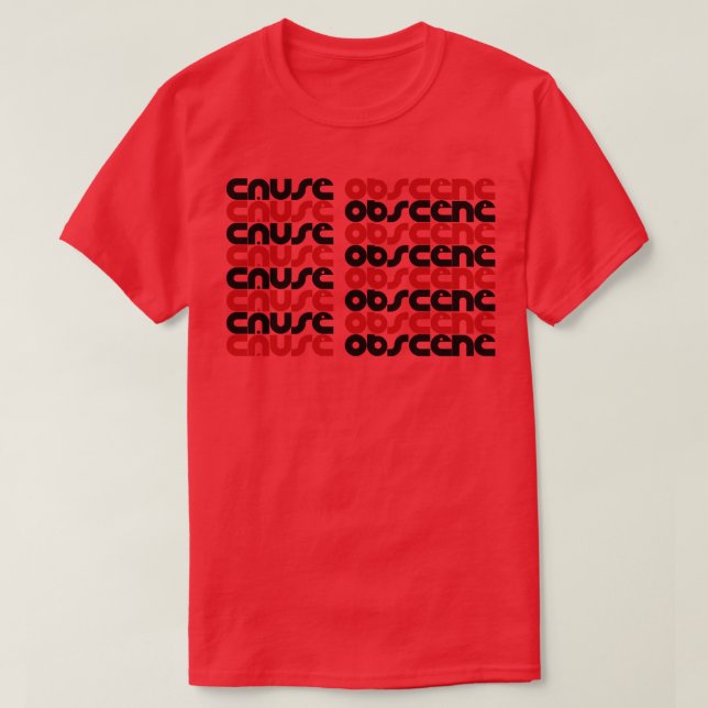 Camiseta Causa Obscenidade (Frente do Design)