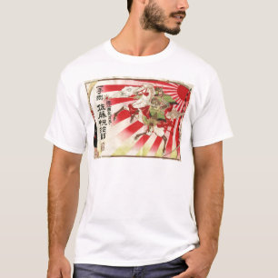 Camiseta Causa para um impressão de Woodblock do vintage d