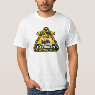 Camiseta Caution Apprentice Electrician At Work Shirt