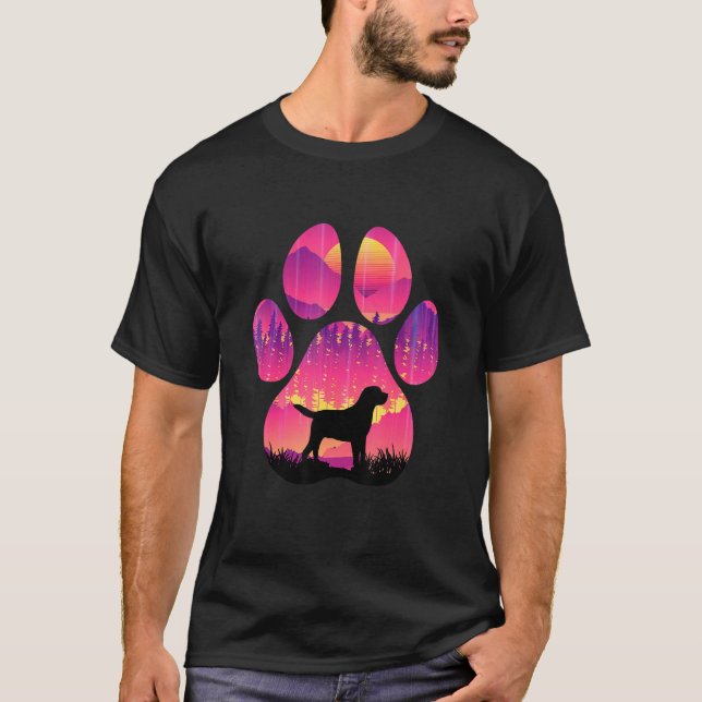 Camiseta Cavador Paw Mom Dad Dog  Women Men (Frente)