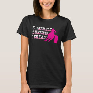 Camiseta Cavaleira de Barril 3 Barris 2 Corações 1 Sonho Ro