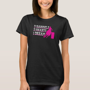 Camiseta Cavaleira de Barril 3 Barris 2 Corações 1 Sonho Ro