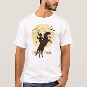 Camiseta cavaleiro-abóbora-das-bruxas