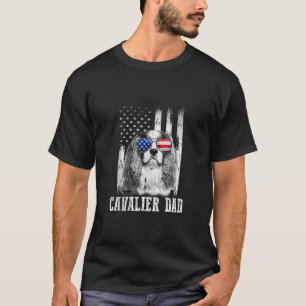 Camiseta Cavaleiro Americano Orgulhoso Bandeira Funny Dog P