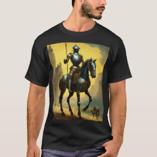 Camiseta Cavaleiro blindado em um Ouro brilhante majestoso 
