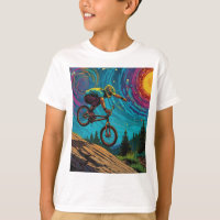 Cavaleiro BMX na Montanha