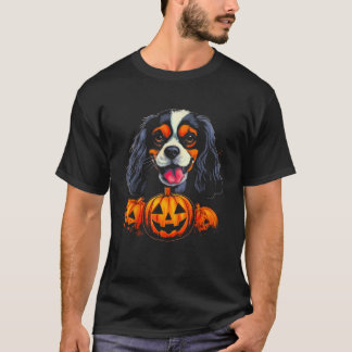 Camiseta Cavaleiro Cavalier King Charles Spaniel Pumpkin Ha