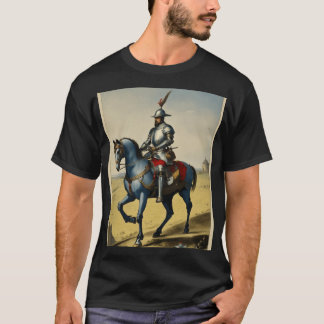 Camiseta "Cavaleiro Chivalric em Horseback - Medieval Etern