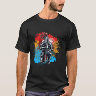 Camiseta Cavaleiro Colorido Divertido Cavalheiros Medievais