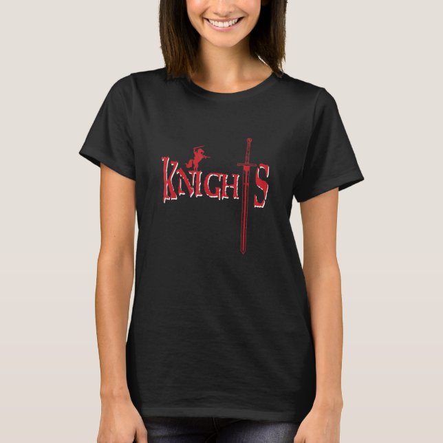Camiseta Cavaleiro Com Espada Num Cavalo Cavaleiros (Frente)