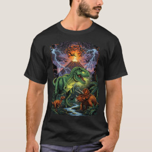 Camiseta Cavaleiro Corajoso Montando um Caracol Azul Gigant