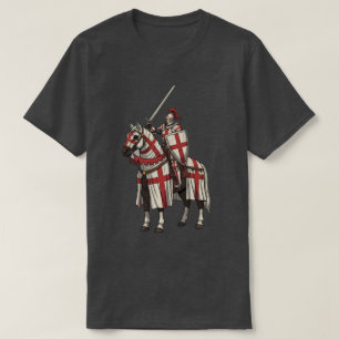 Camiseta Cavaleiro Cruzado no Cavalo de Guerra