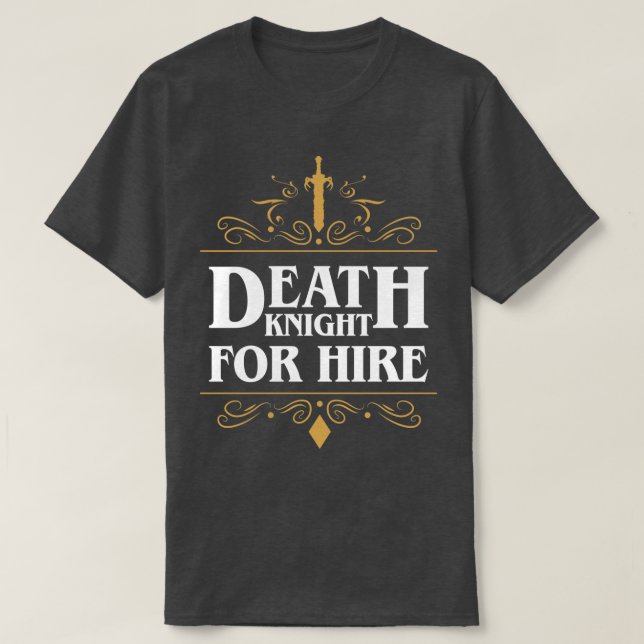 Camiseta Cavaleiro Da Morte Para Aluguer (Frente do Design)