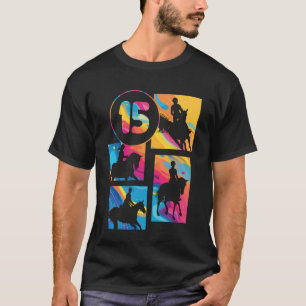 Camiseta Cavaleiro de 15 anos de idade no aniversário de 15