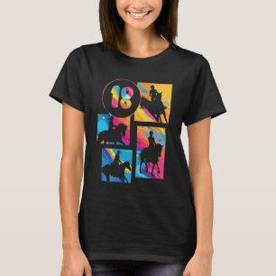 Camiseta Cavaleiro de 18 anos de idade Aniversário de 18 an