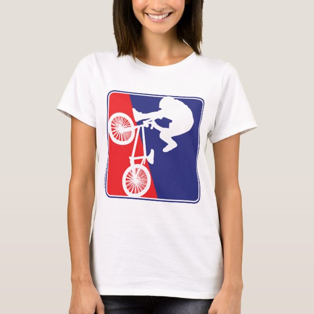 Camiseta Cavaleiro de bicicleta BMX (Frente)