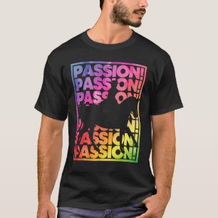 Camiseta Cavaleiro de Dressage Mulher Colorida Paixão por M