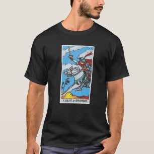 Camiseta Cavaleiro de Espadas Tarot Cartão Occulta Crenças 