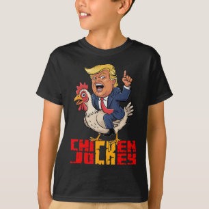 Camiseta Cavaleiro de Frango Trump Meme Político Divertido 
