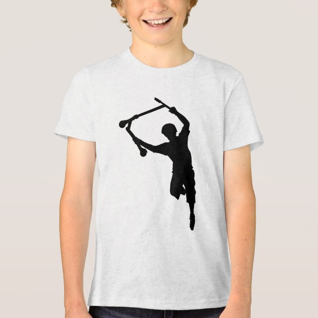 Camiseta Cavaleiro de Patinete de dublagem campeão de captu (Frente)