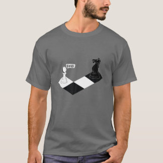Camiseta Cavaleiro De Xadrez Engraçado Gritando Em Peão - P