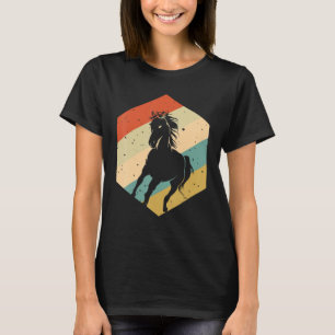 Camiseta Cavaleiro do Amor de Cavalo Vintage das Mulheres