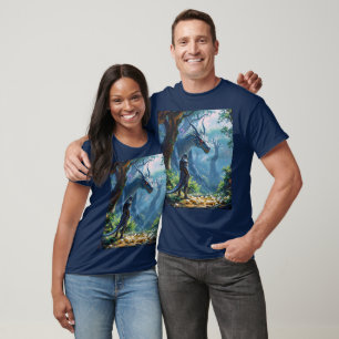 Camiseta Cavaleiro do Dragão de Ovos Fantasiosos Fofos