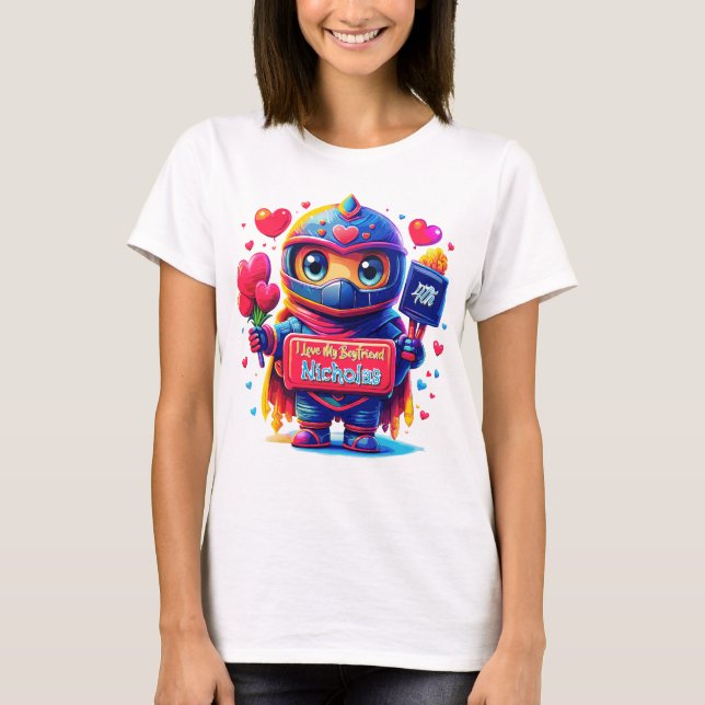 Camiseta Cavaleiro do Namorado do Amor (Frente)