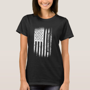Camiseta Cavaleiro dos Estados Unidos Bandeira País Cruzado