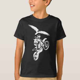Camiseta Cavaleiro e Águia Motocross