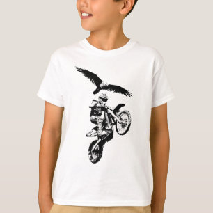 Camiseta Cavaleiro e Águia Motocross