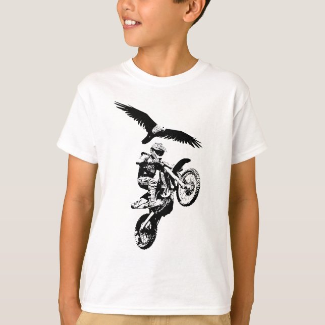 Camiseta Cavaleiro e Águia Motocross (Frente)