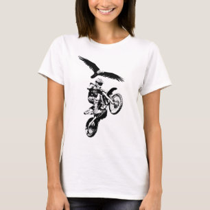 Camiseta Cavaleiro e Águia Motocross