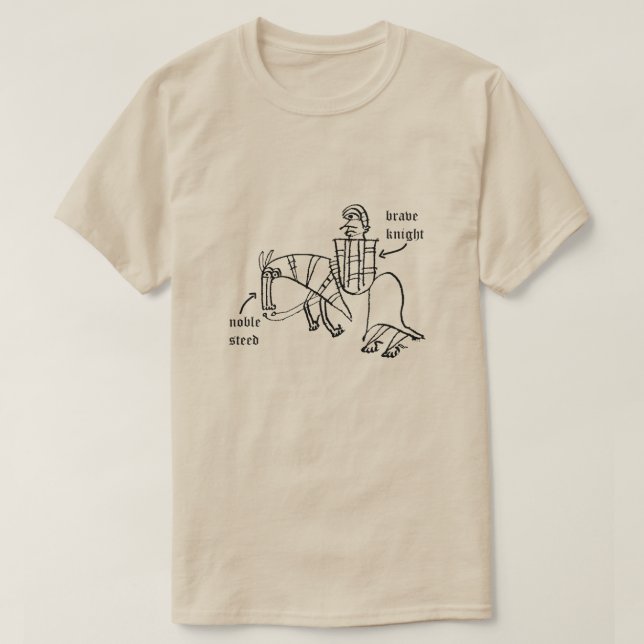 Camiseta Cavaleiro e Steed (Frente do Design)