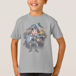 Camiseta Cavaleiro Em Armadura Brilhante