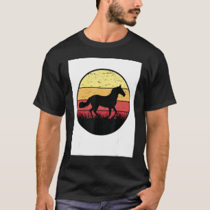 Camiseta Cavaleiro Equestre Amante de Cavalos Gráficos Retr