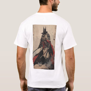 Camiseta Cavaleiro Escuro Samurai Ninja Posto com um T-s Ka