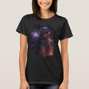 Camiseta Cavaleiro Flame Invencível no Mundo Negro