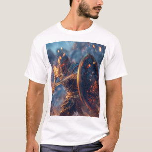 Camiseta Cavaleiro Flamebound - Guerreiro das Sombras